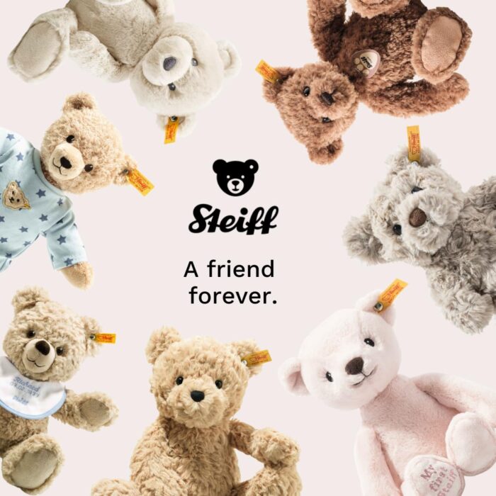 Steiff Kuscheltier Dinkie Esel, Süßes Stofftier mit Kunststoffaugen, Kinder, Jungen & Mädchen, Friends, Plüschtiem – Bild 3